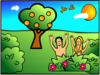 Happy Adam And Eve Cartoon Clip Art